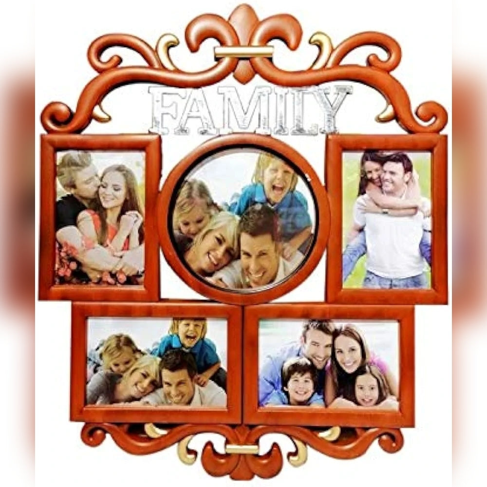 Royal Family Plain Collage Photo Frame – Elegant Multi-Photo Display for Home Décor